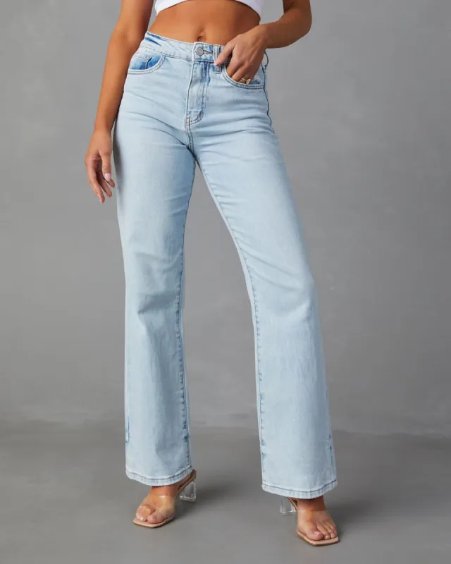 Danica High Rise Vintage Bootcut Jeans sold by Vici