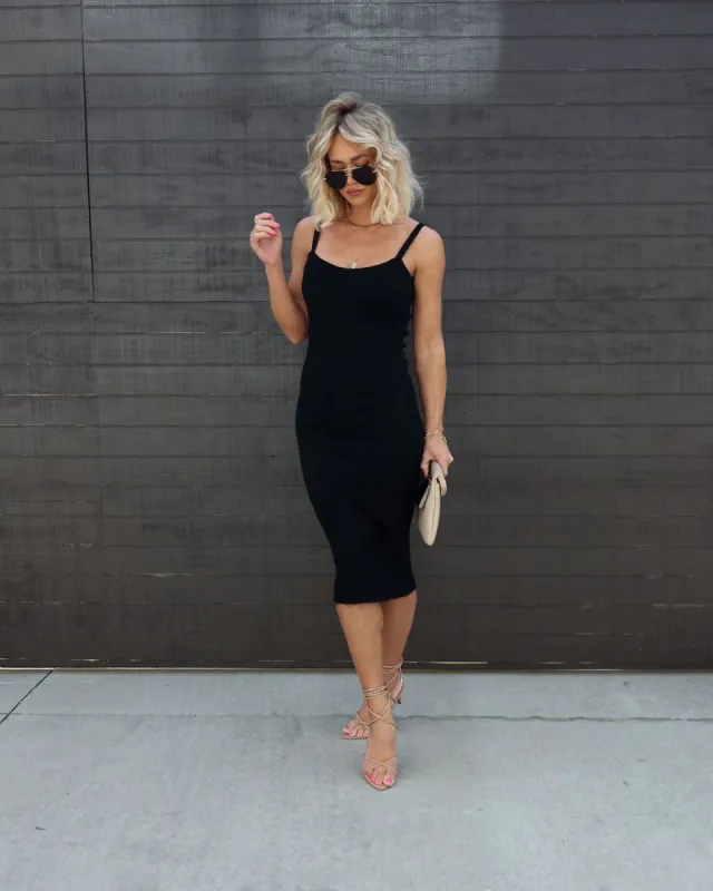 Rochelle Ribbed Knit Midi Dress sold by Vici