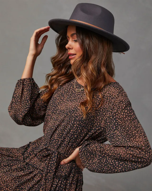 Rachel Wide Brim Hat - Black sold by Vici