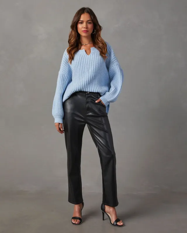 Liberty Chunky Knit Sweater - Blue sold by Vici