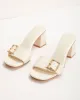 Candace Belt Buckle Heeled Sandal sold by Vici