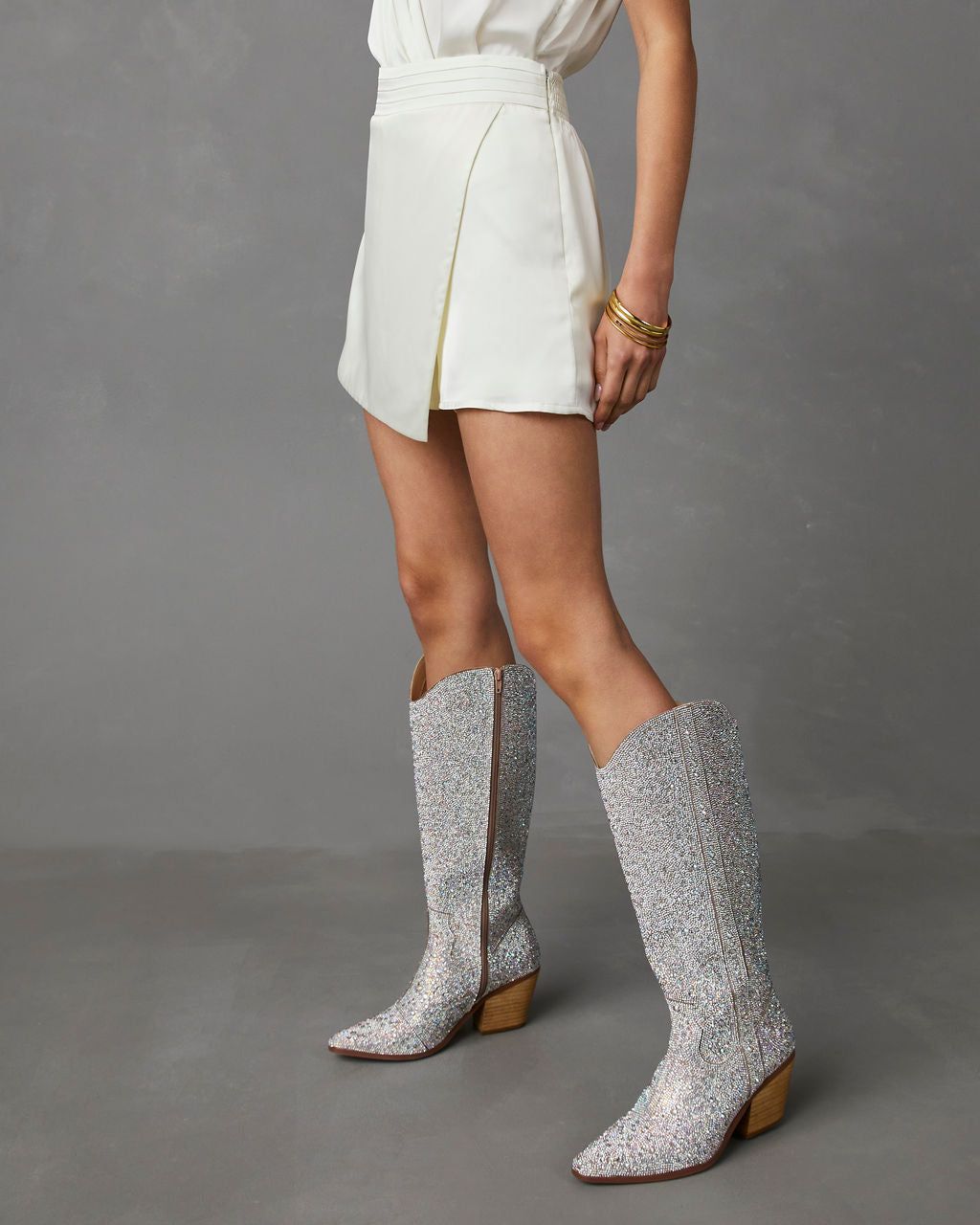 Vip Treatment Skort - Off White - FINAL SALE sold by Vici product image thumbnail 5