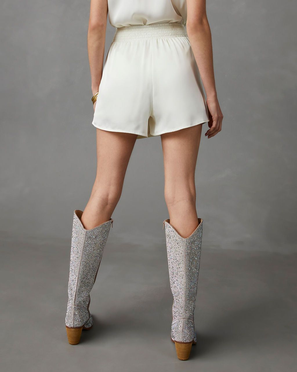 Vip Treatment Skort - Off White - FINAL SALE sold by Vici product image thumbnail 2