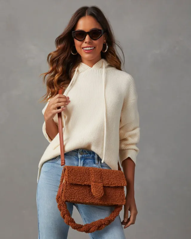 Grazino Faux Fur Shoulder Bag - Rust sold by Vici