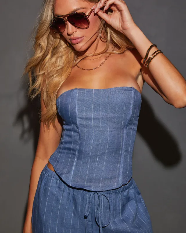 Eleanora Strapless Crop Top sold by Vici