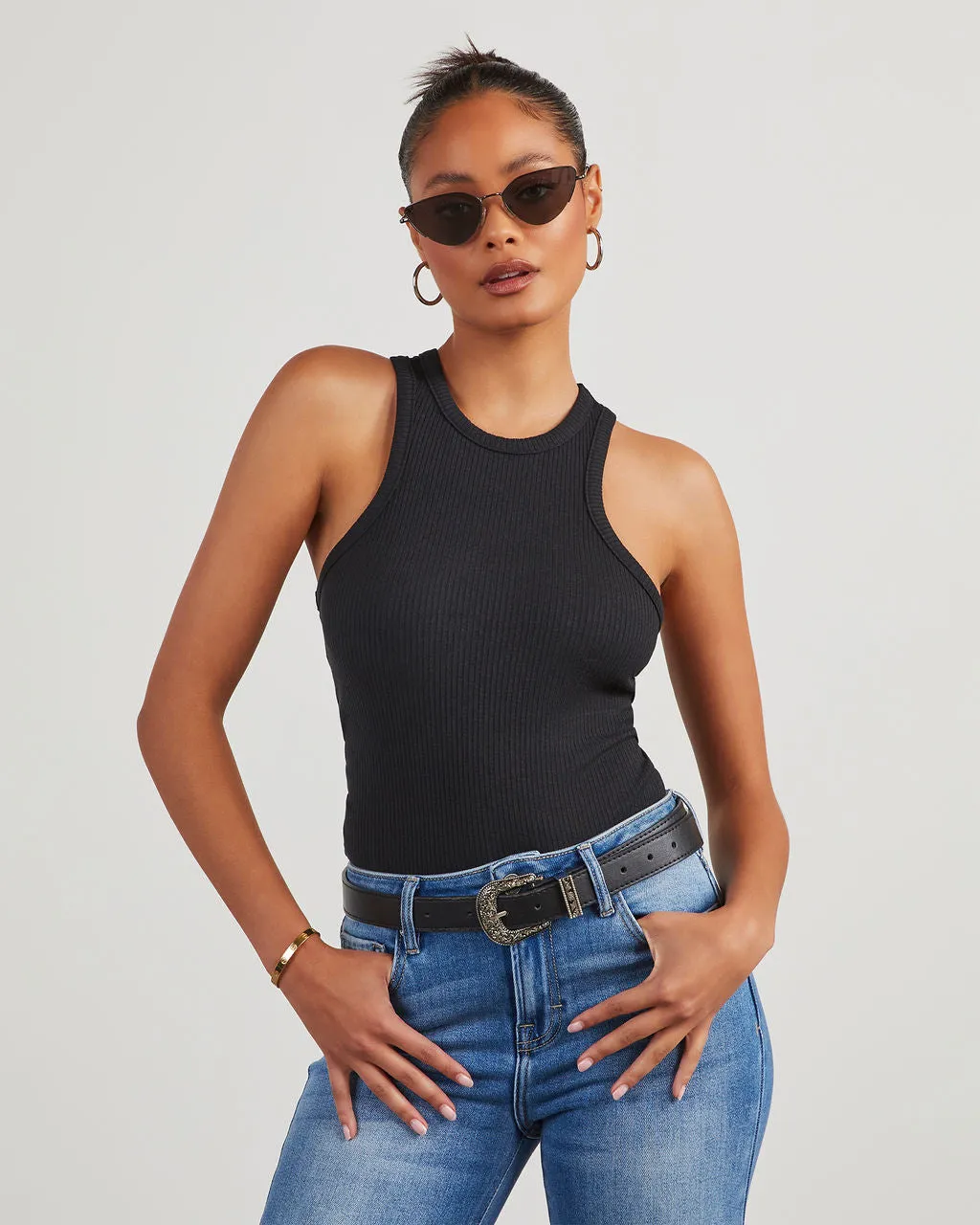 Evelyn Sleeveless Crop Top sold by Vici product image thumbnail 4