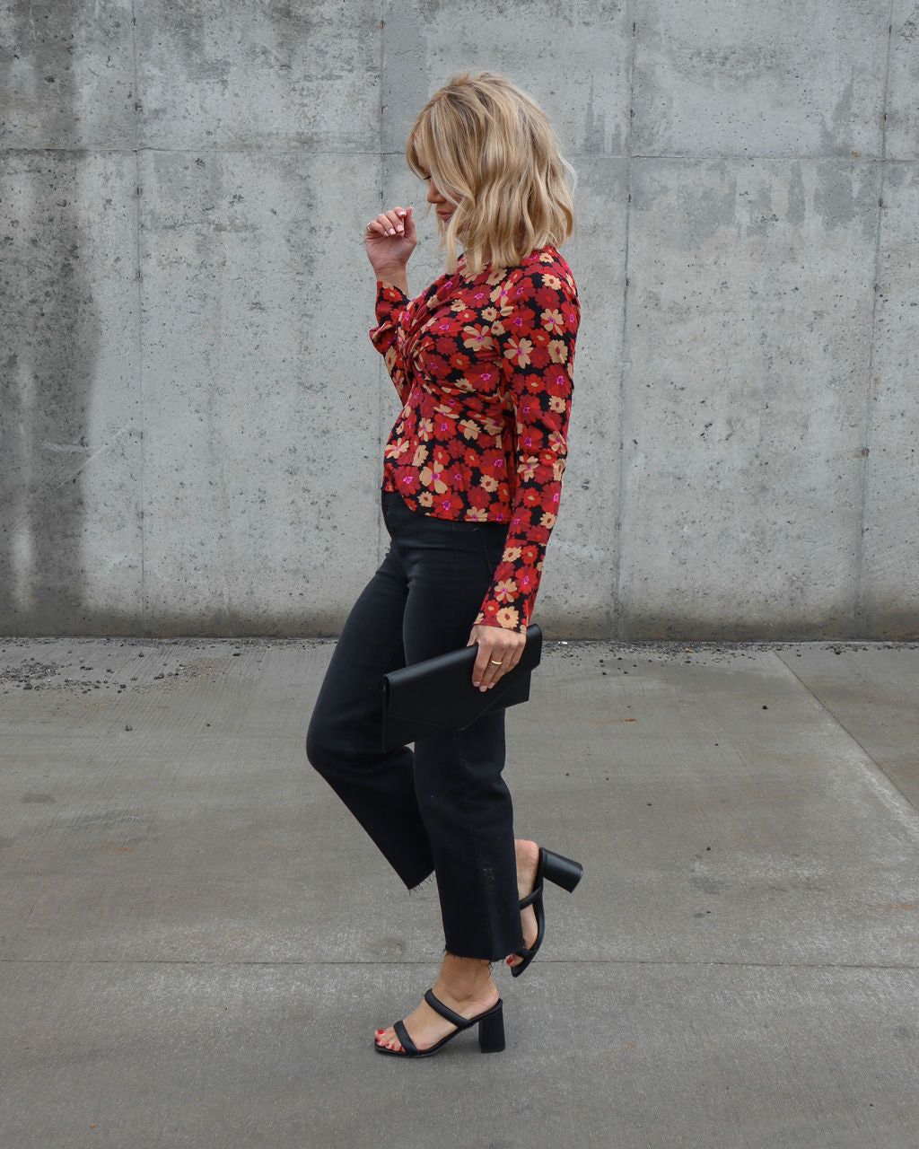 Kalila Floral Cutout Bell Sleeve Top sold by Vici product image thumbnail 5