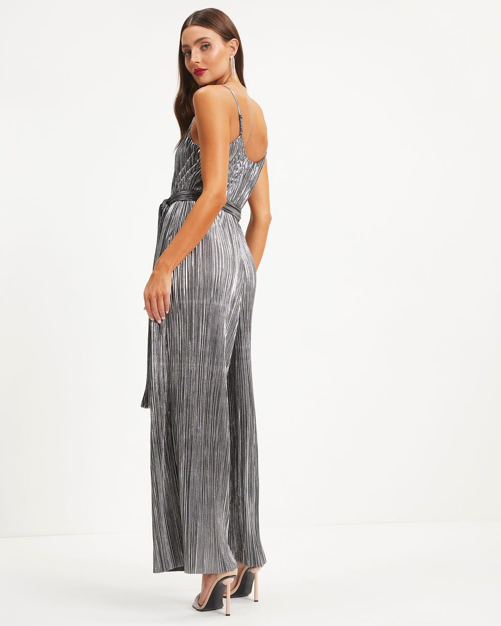 Beyond Infinity Metallic Plisse Jumpsuit sold by Vici product image thumbnail 4