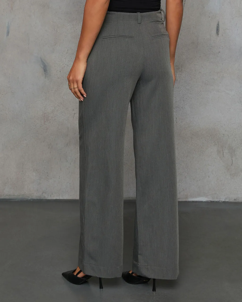Wanderer Views High Rise Wide Leg Trouser sold by Vici product image thumbnail 4