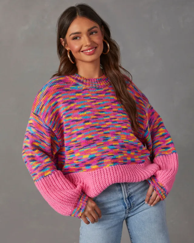 Happy Mood Oversized Pullover Sweater sold by Vici