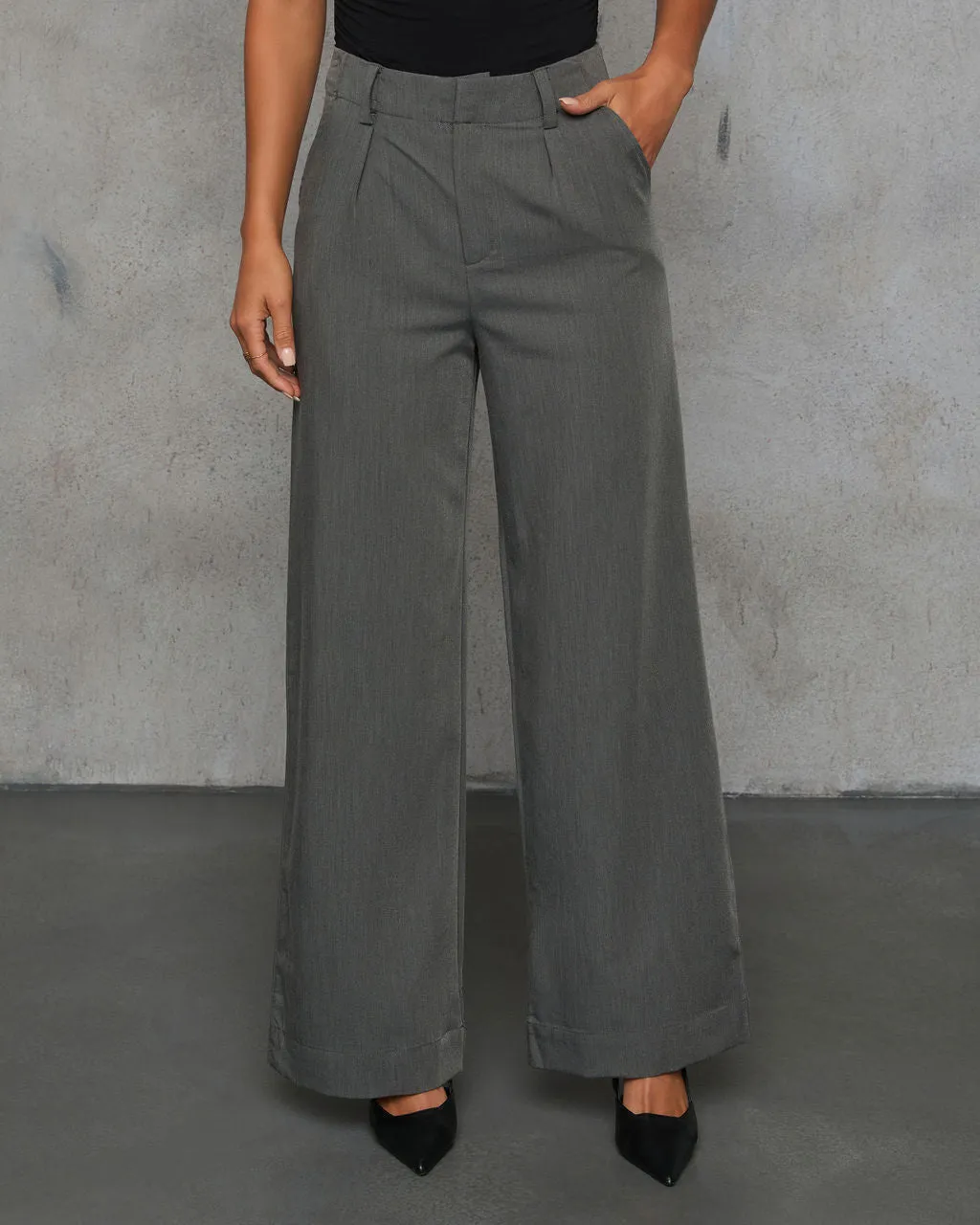 Wanderer Views High Rise Wide Leg Trouser sold by Vici product image thumbnail 2