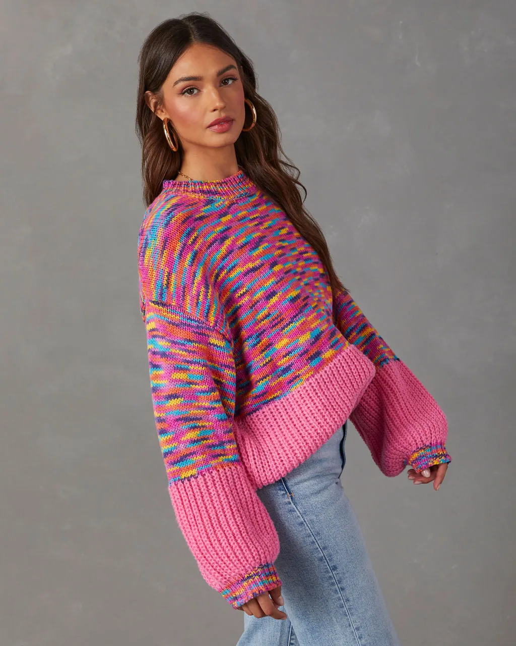 Happy Mood Oversized Pullover Sweater sold by Vici product image thumbnail 3