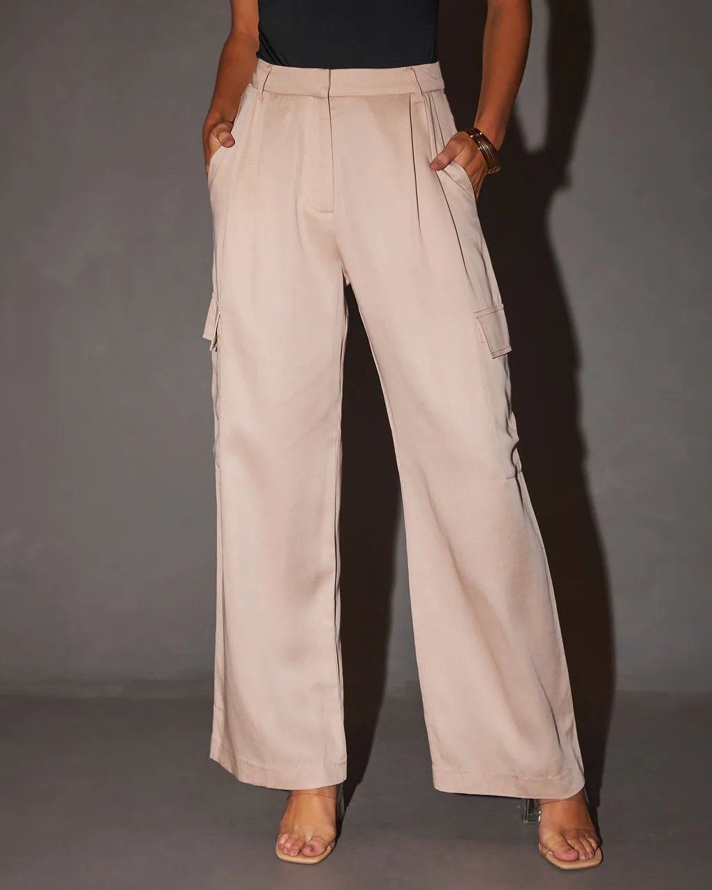 Adelyn Mid Rise Cargo Trousers sold by Vici