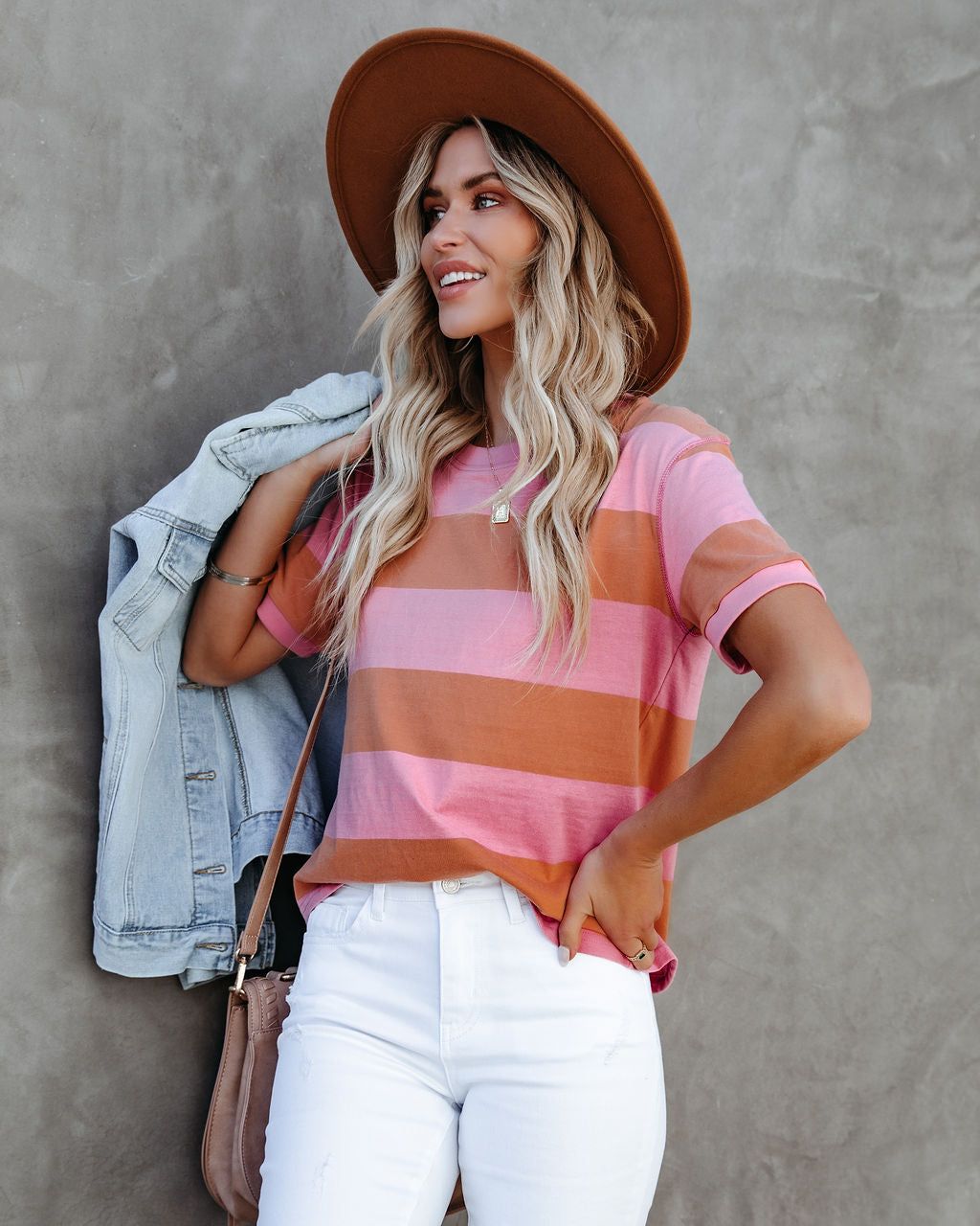 Sun-Sational Cotton Striped Tee - Pink - FINAL SALE sold by Vici product image thumbnail 9
