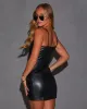 Hera Bodycon Faux Leather Mini Dress sold by Vici