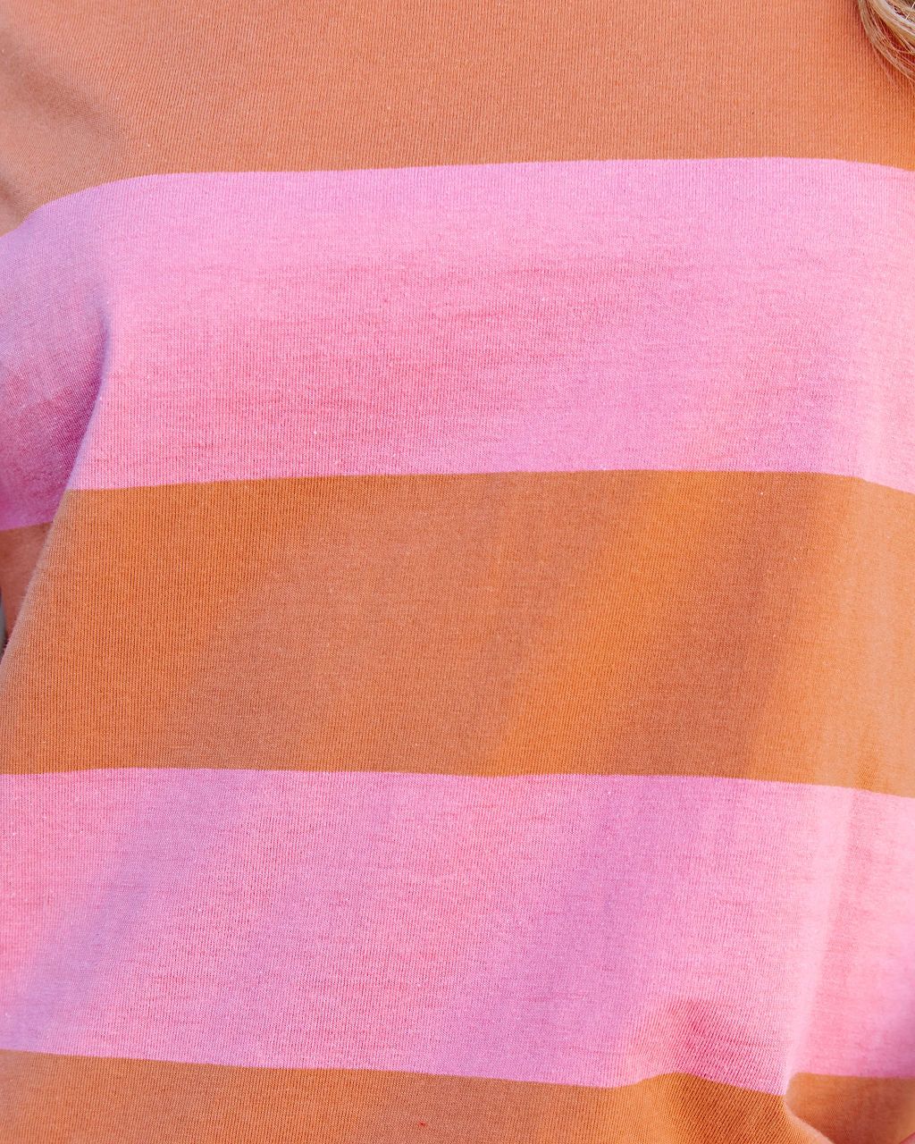 Sun-Sational Cotton Striped Tee - Pink - FINAL SALE sold by Vici product image thumbnail 4