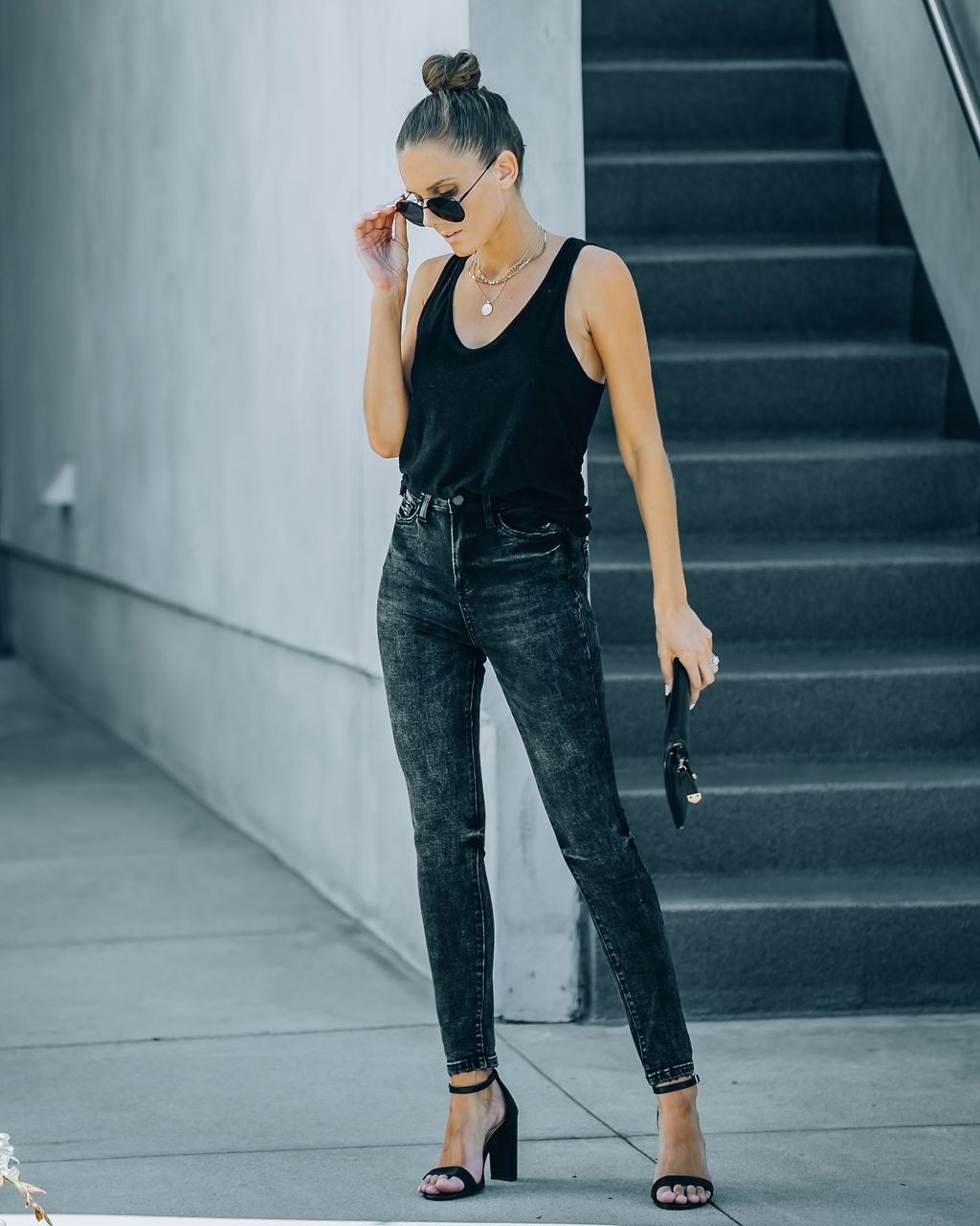 Jianna High Rise Acid Wash Skinny sold by Vici product image thumbnail 8