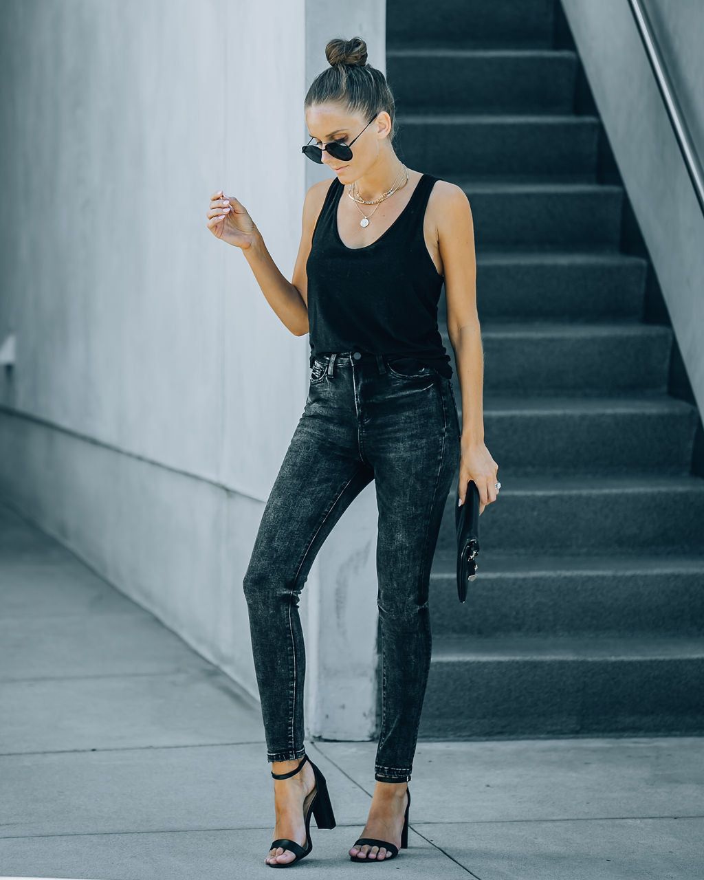 Jianna High Rise Acid Wash Skinny sold by Vici product image thumbnail 6