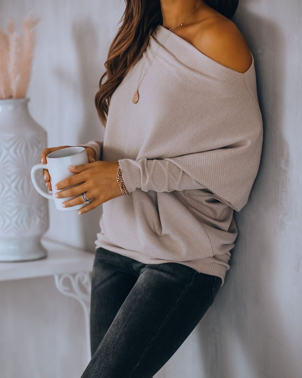 Grateful Dolman Knit Top - Beige - FINAL SALE sold by Vici product image thumbnail 8