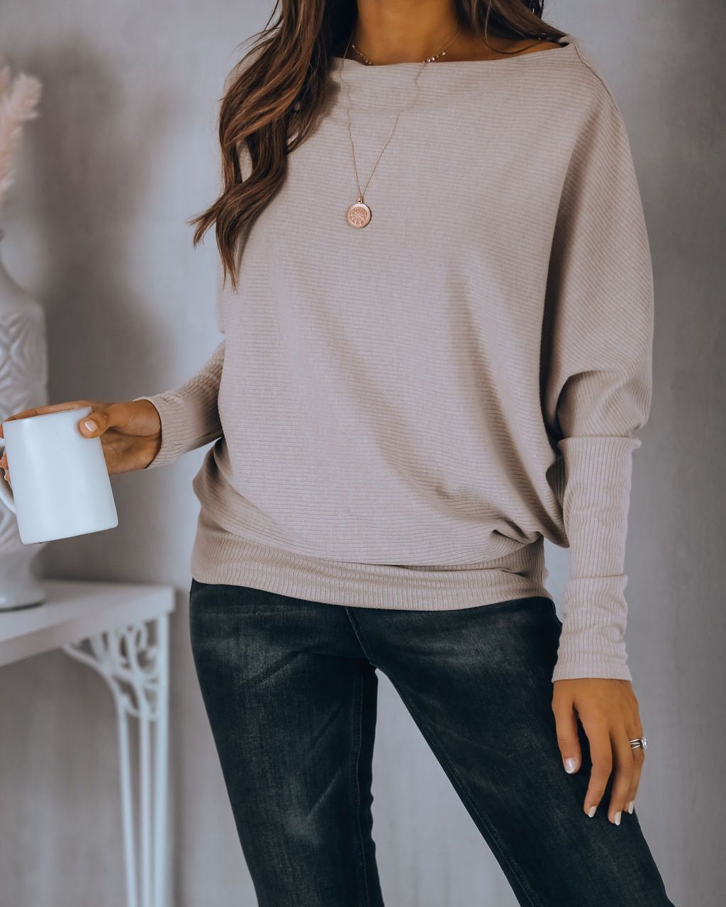 Grateful Dolman Knit Top - Beige - FINAL SALE sold by Vici product image thumbnail 7