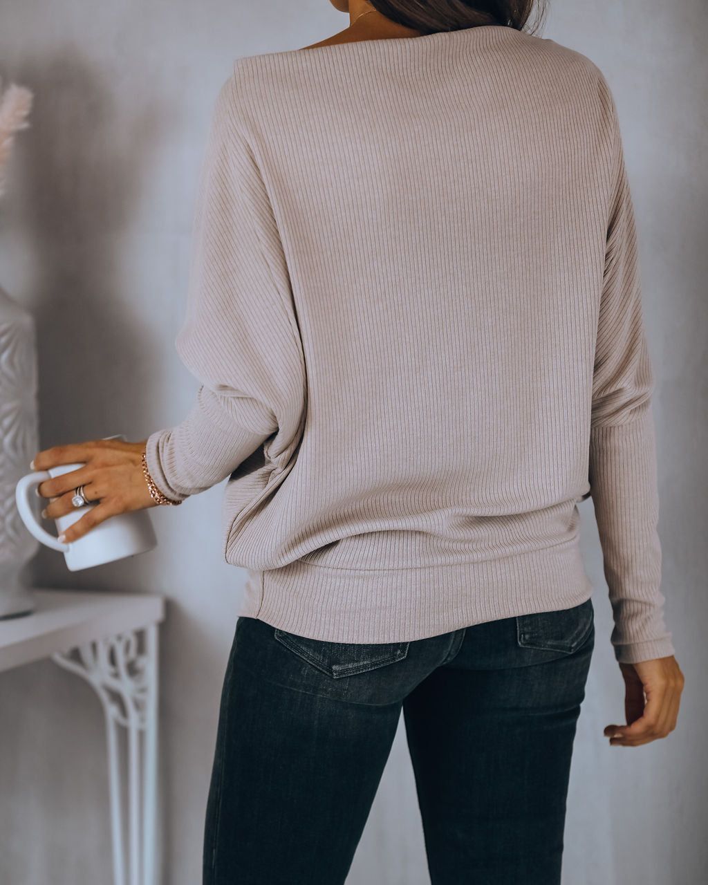 Grateful Dolman Knit Top - Beige - FINAL SALE sold by Vici product image thumbnail 2