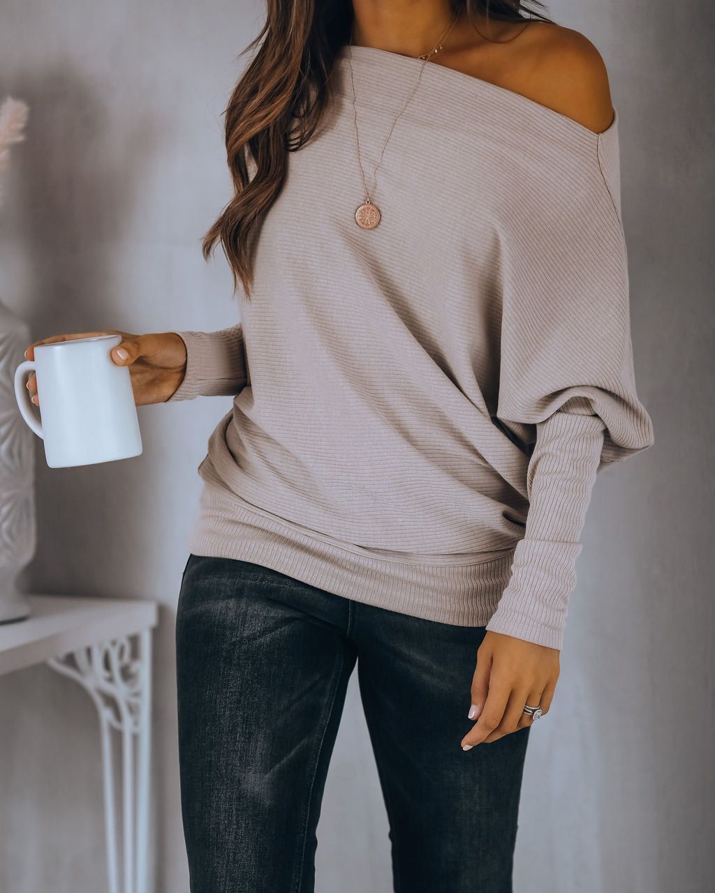 Grateful Dolman Knit Top - Beige - FINAL SALE sold by Vici