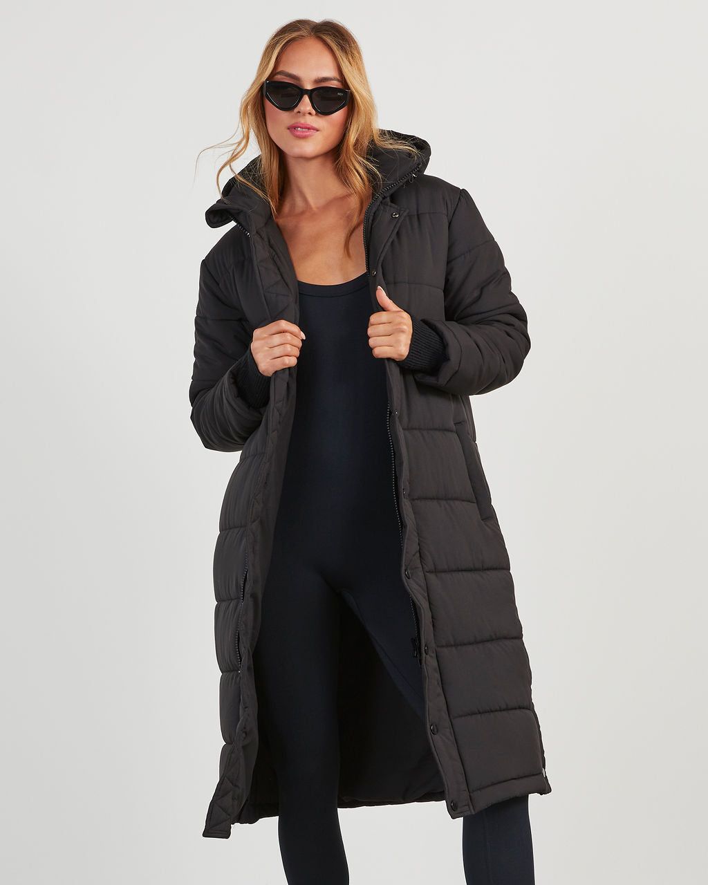 Ice Breaker Hooded Long Puffer Coat sold by Vici product image thumbnail 3
