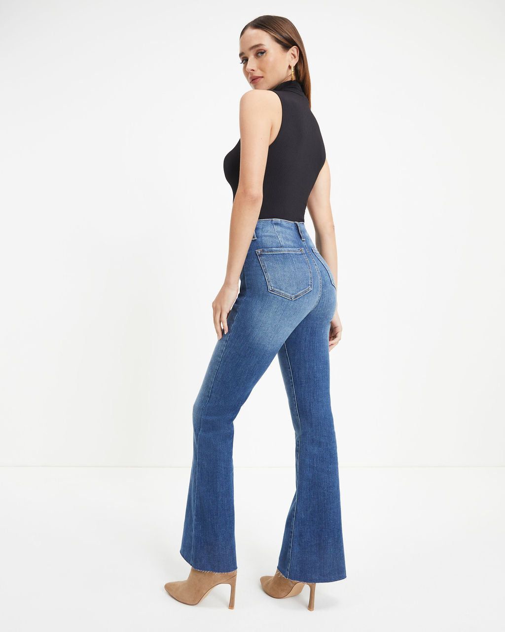 Jane High Rise Stretch Flare Jeans sold by Vici product image thumbnail 4