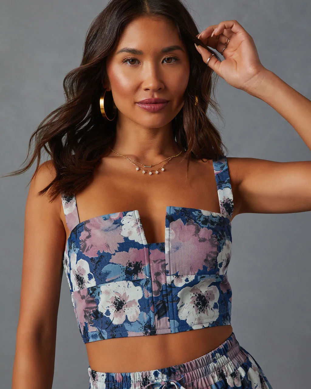 Ciara Floral Print Crop Top sold by Vici product image thumbnail 3