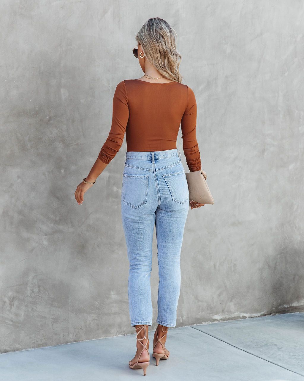 Billie Ribbed Long Sleeve Bodysuit sold by Vici product image thumbnail 3