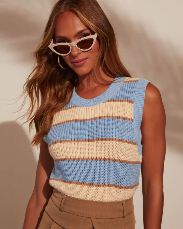 Marceline Striped Sweater Vest sold by Vici
