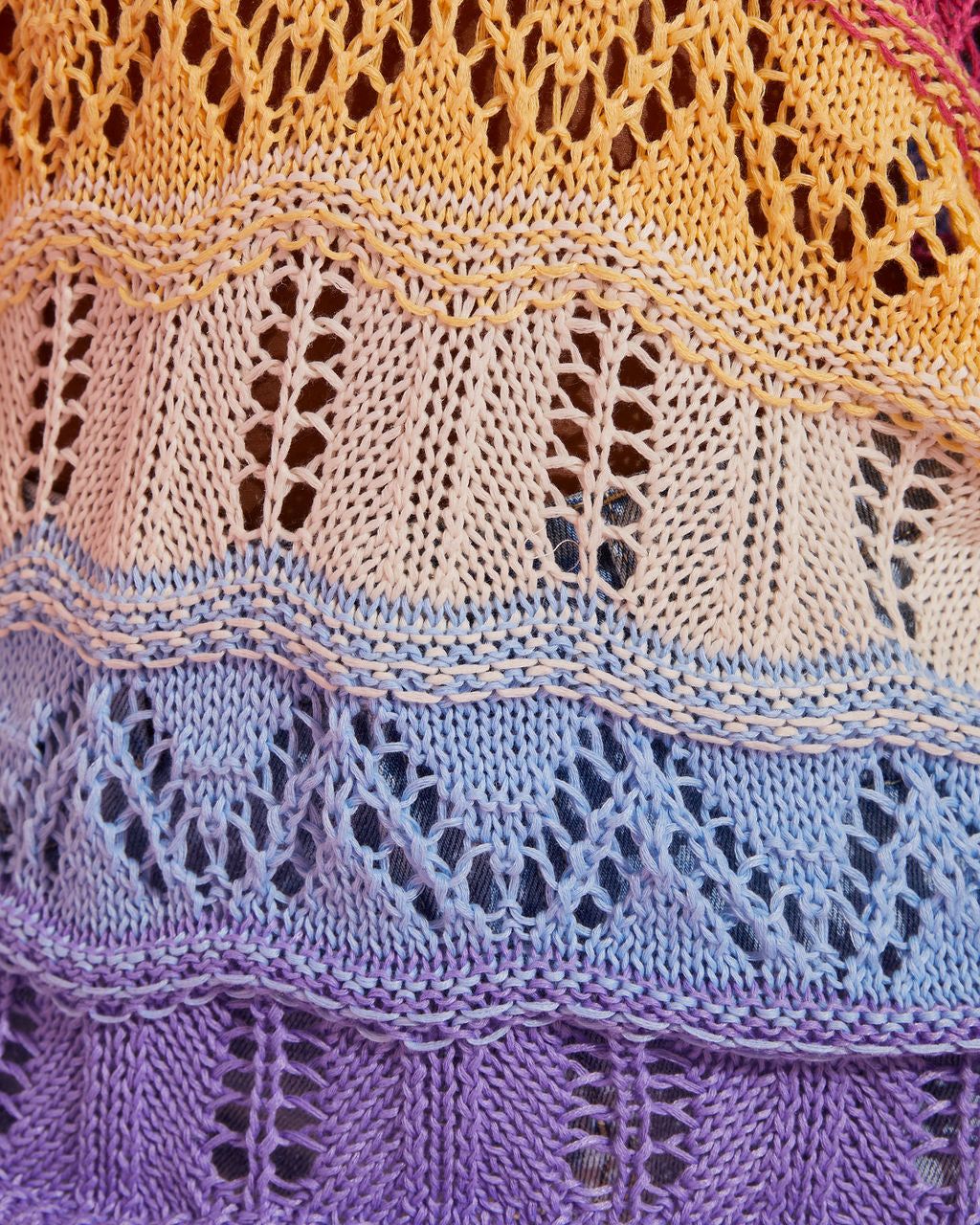 Cozy Colors Crochet Collared Sweater sold by Vici product image thumbnail 3