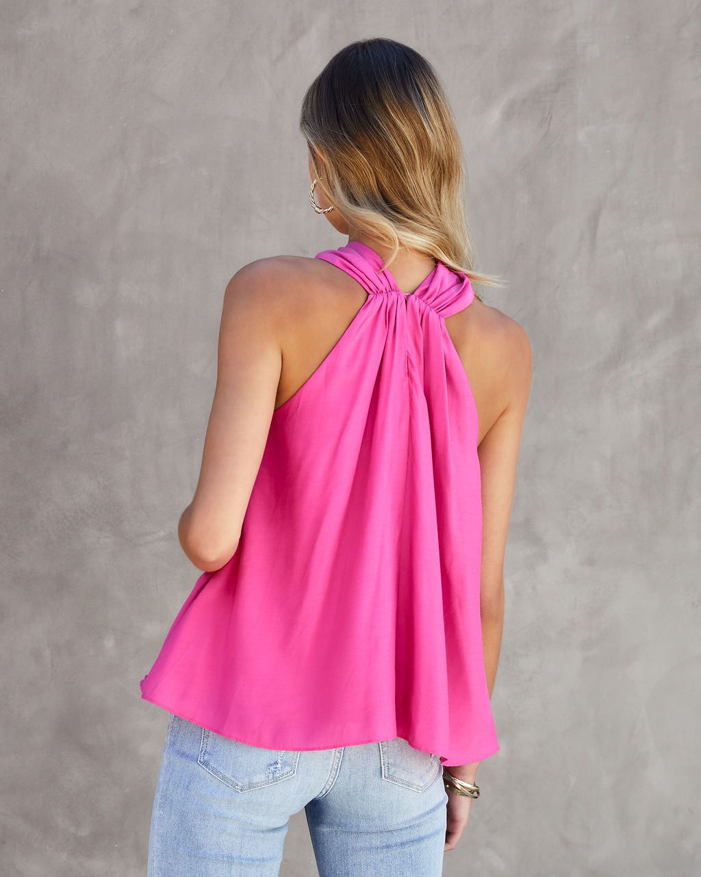 Briella Halter Top - Hot Pink - FINAL SALE sold by Vici product image thumbnail 2