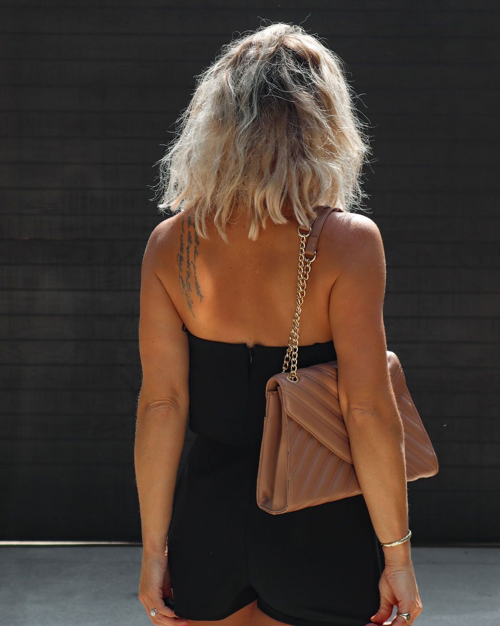 Carleigh Strapless Tiered Romper - Black - SALE sold by Vici product image thumbnail 2