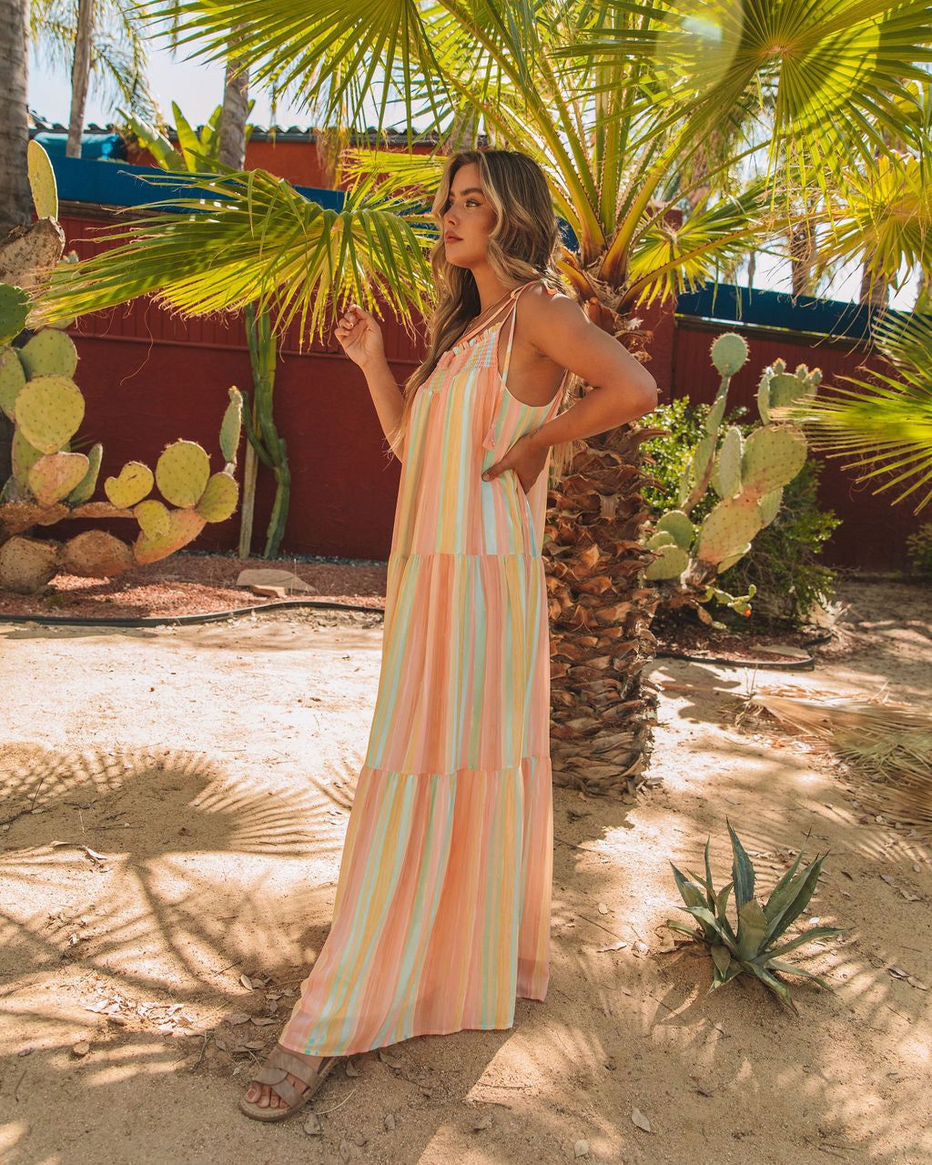 Copeland Smocked Tiered Tassel Maxi Dress - FINAL SALE sold by Vici product image thumbnail 7