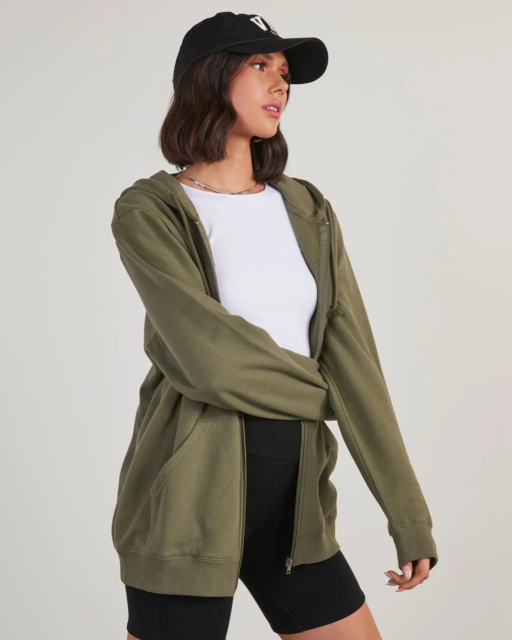 VICI Zip Up Oversized Hoodie sold by Vici product image thumbnail 3