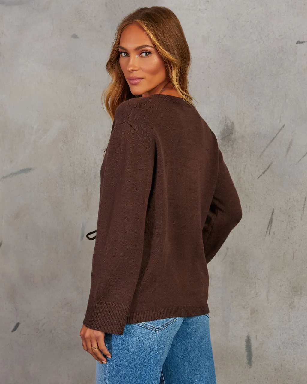 Phoebe Front Tie Cardigan sold by Vici product image thumbnail 4