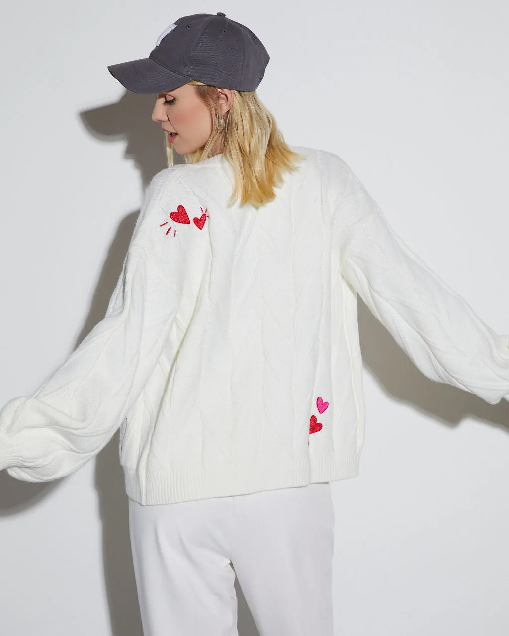 Je T'aime Knit Cardigan sold by Vici product image thumbnail 5