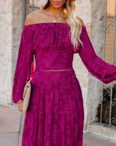Cambry Textured Off The Shoulder Blouse sold by Vici