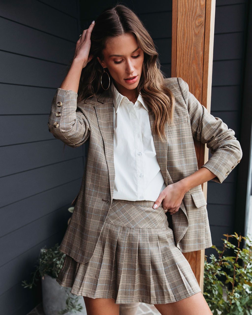 Whatever Queen Plaid Skort sold by Vici