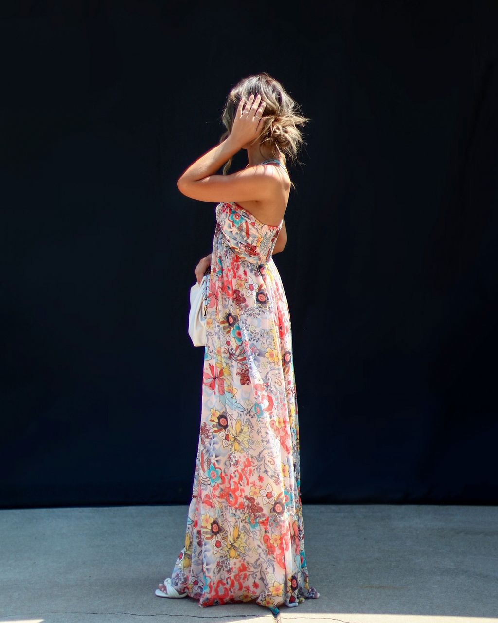 Marisa Floral Halter Maxi Dress - SALE sold by Vici product image thumbnail 4