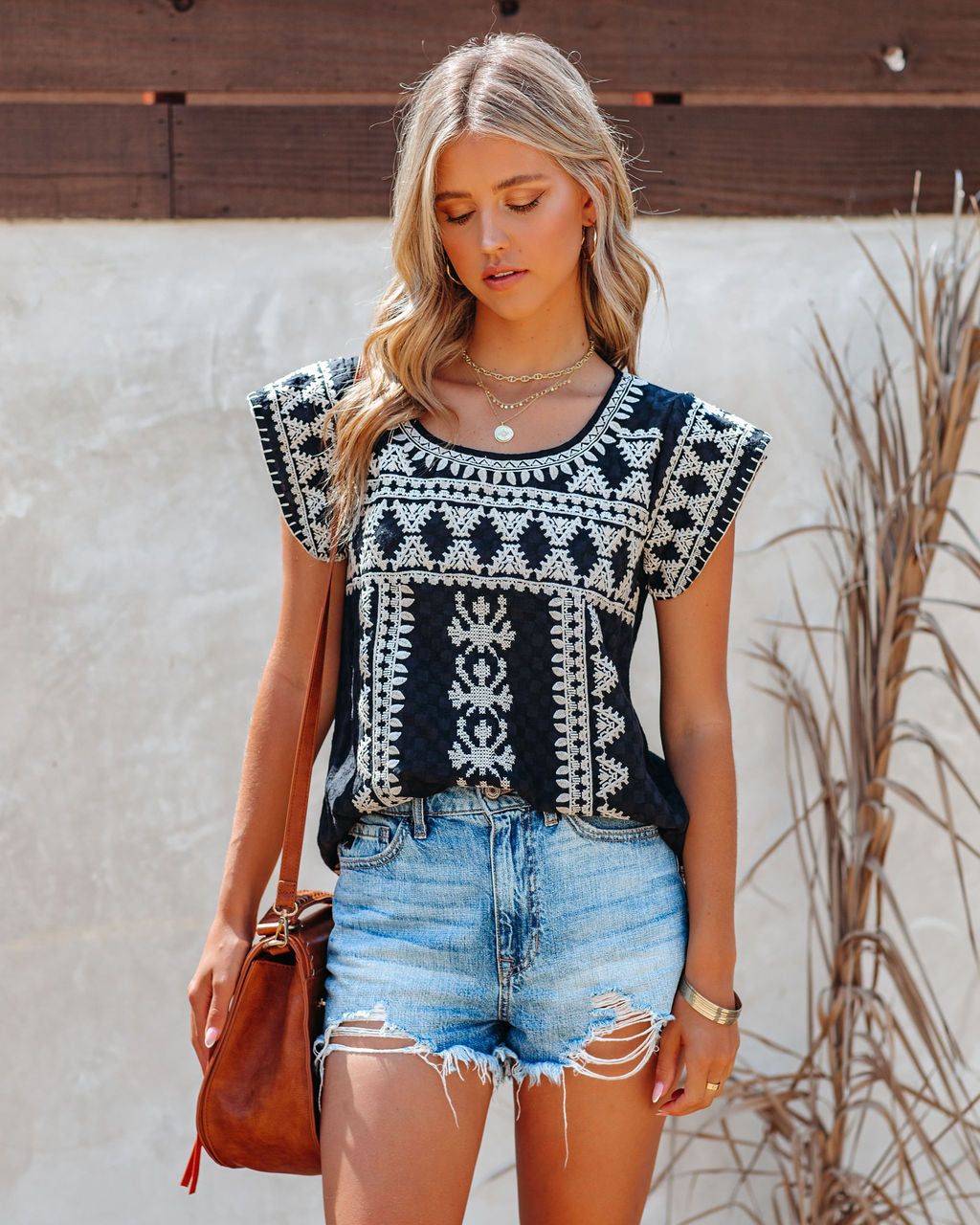 Montebello Embroidered Top - FINAL SALE sold by Vici product image thumbnail 5