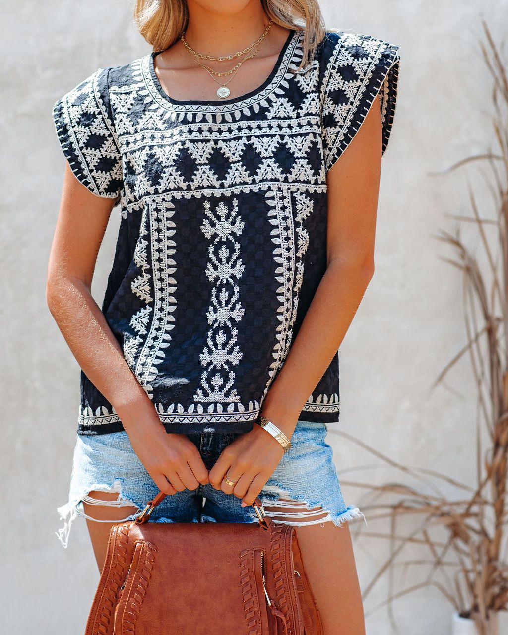 Montebello Embroidered Top - FINAL SALE sold by Vici product image thumbnail 9