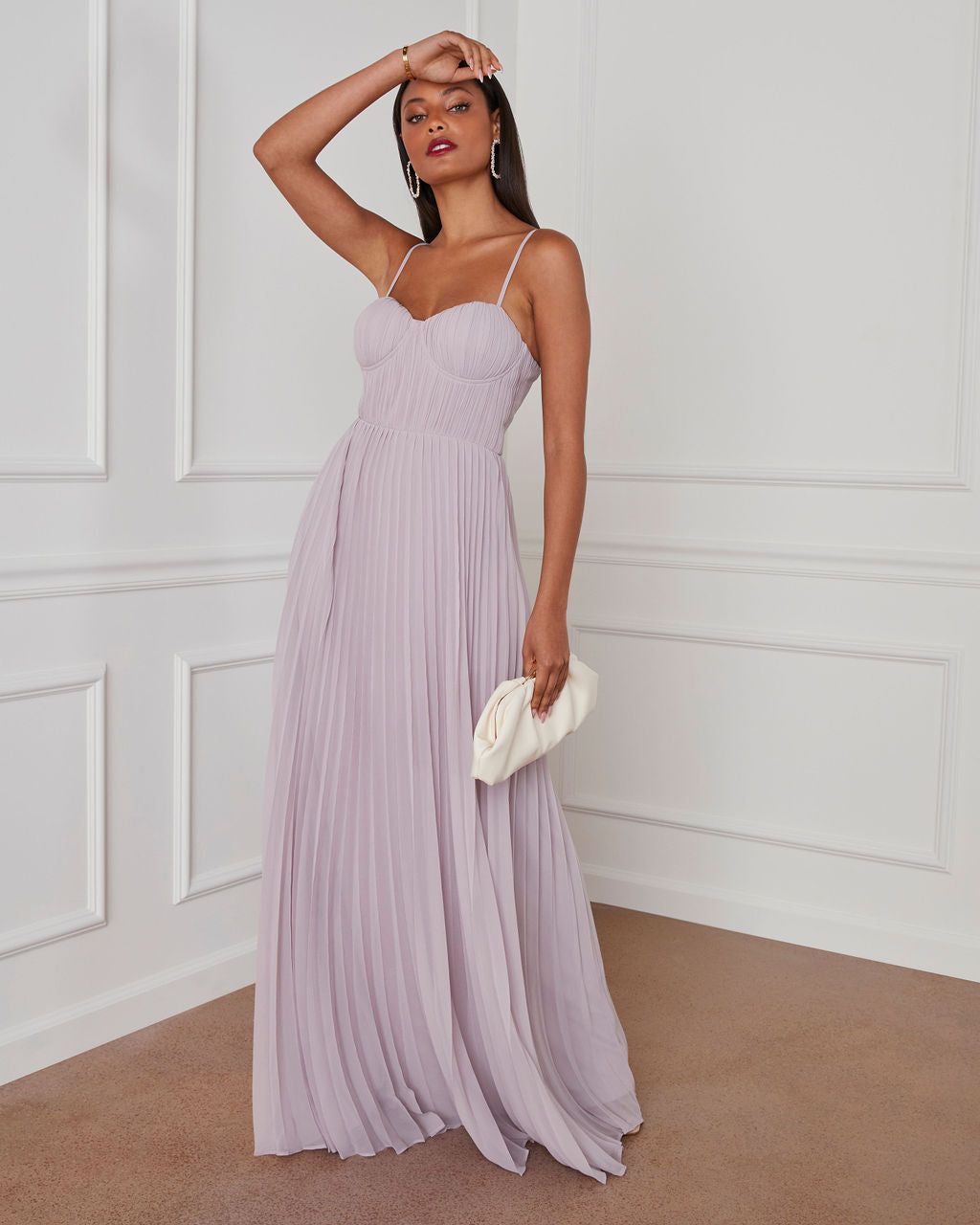Guest Of Honor Pleated Maxi Dress sold by Vici product image thumbnail 5