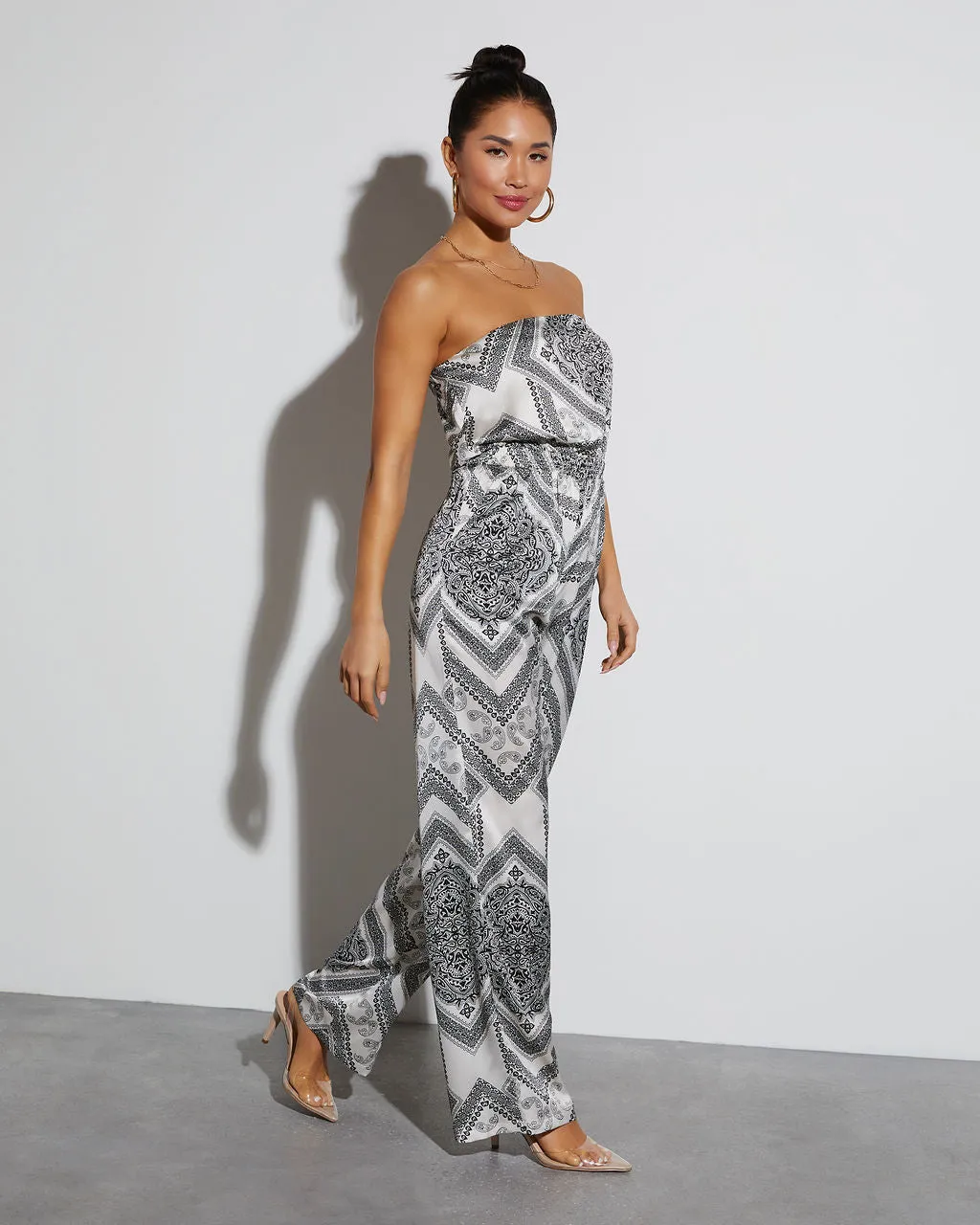 Meadow Strapless Jumpsuit sold by Vici product image thumbnail 4