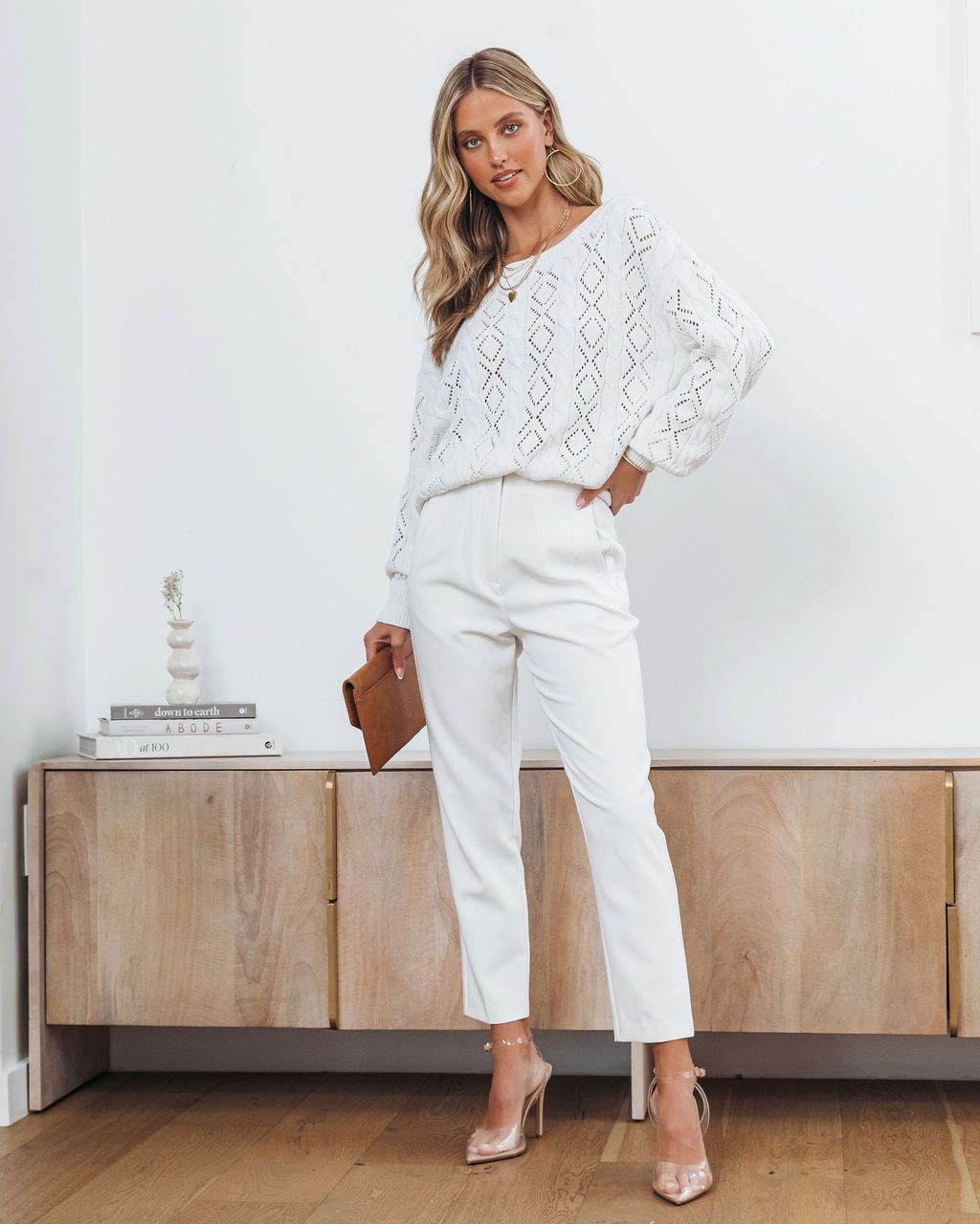 Paz Pocketed High Waisted Straight Leg Pants sold by Vici product image thumbnail 3