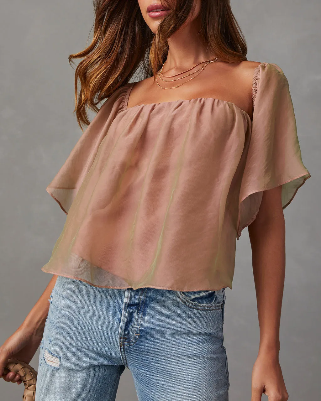Cayla Chiffon Off The Shoulder Top sold by Vici product image thumbnail 5
