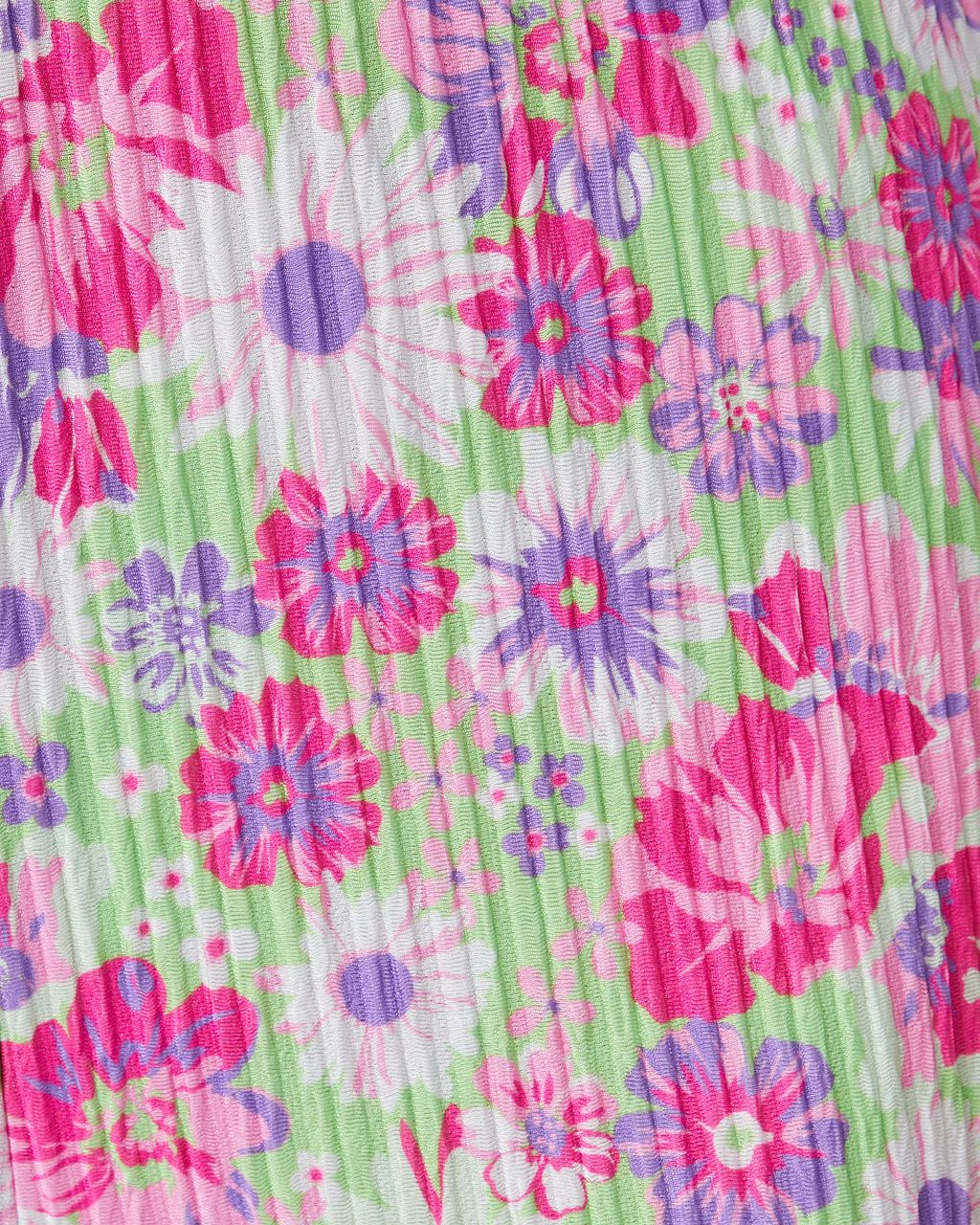 Front Row Floral Plisse Flare Leg Pants - FINAL SALE sold by Vici product image thumbnail 3