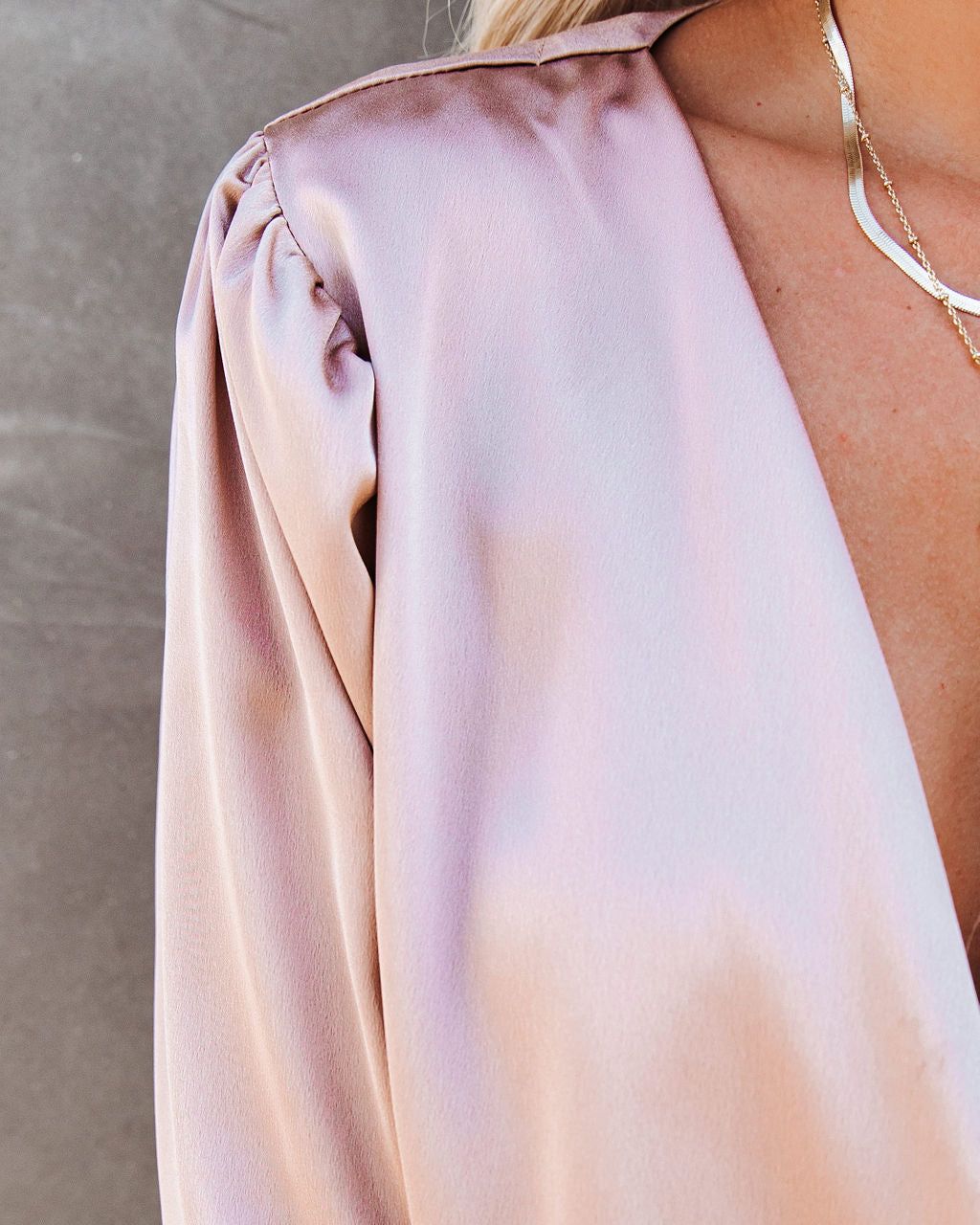 Ivette Satin Drape Bodysuit sold by Vici product image thumbnail 5