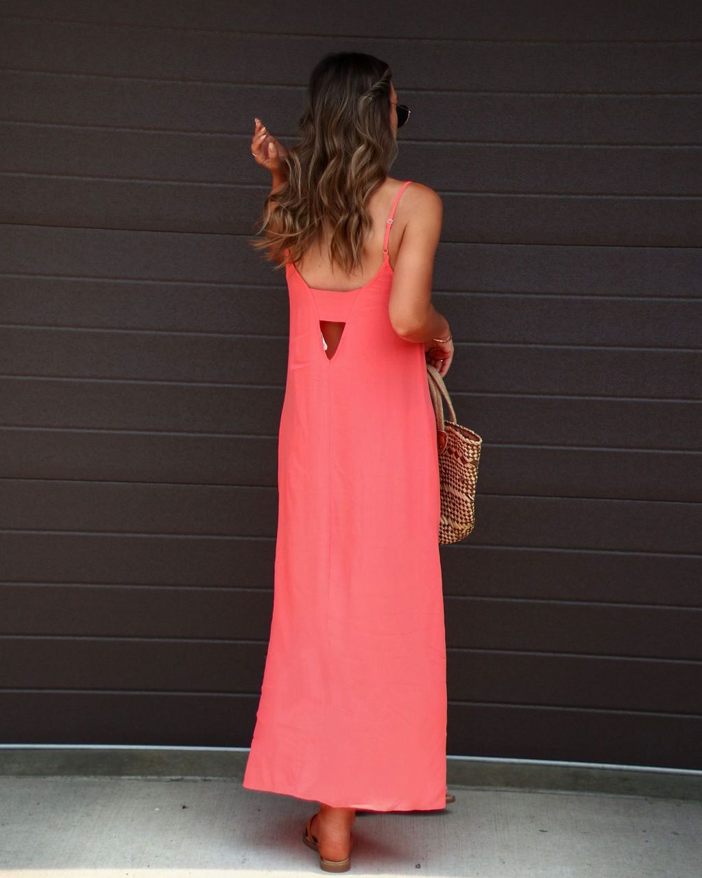 Gardenia Pocketed Maxi Dress - Coral - FINAL SALE sold by Vici product image thumbnail 2